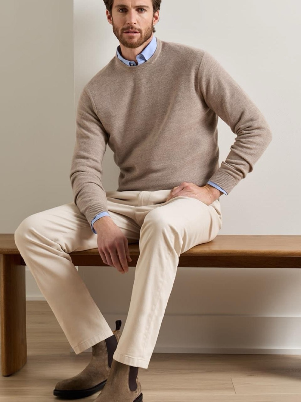 Peter Millar Autumn Crest Honeycomb Crewneck Sweater